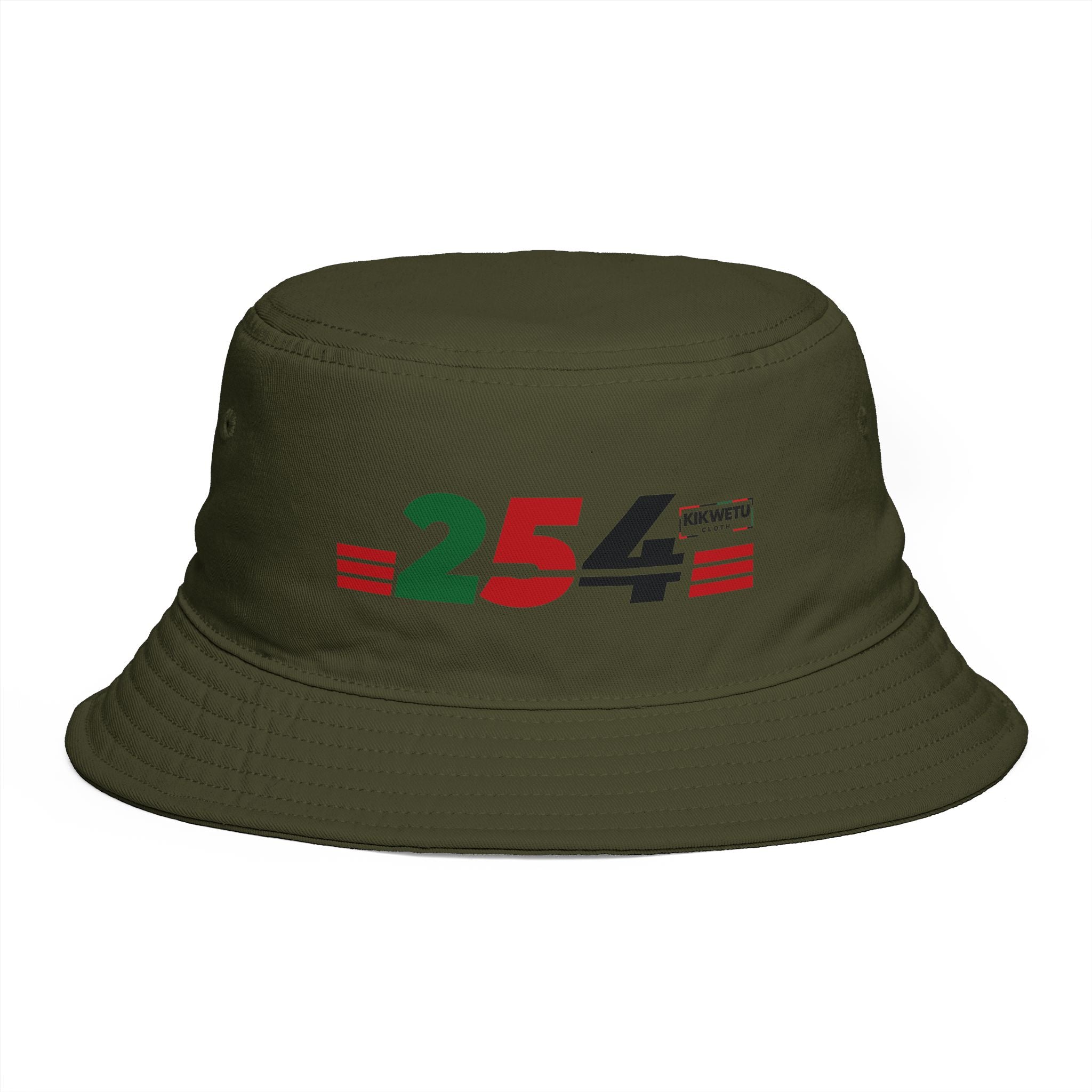 254 Retro Stripe Bucket Hat — Pan-African Colors Streetwear